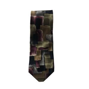 Clubfellow Abstract Print Silk Tie